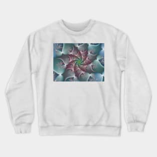 Floral Whirlpool Fractal Crewneck Sweatshirt